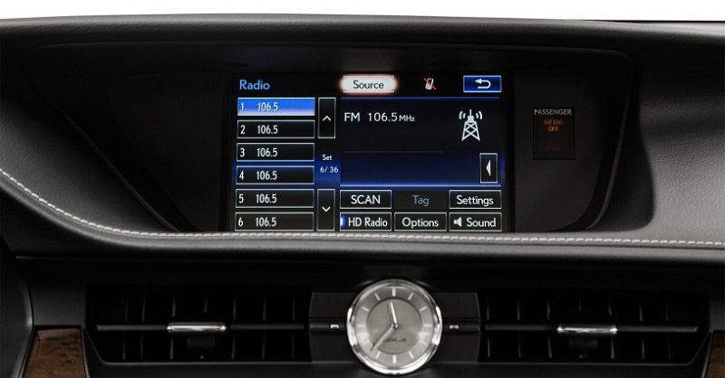 Màn hình hiển thị trên Lexus ES 350 2014