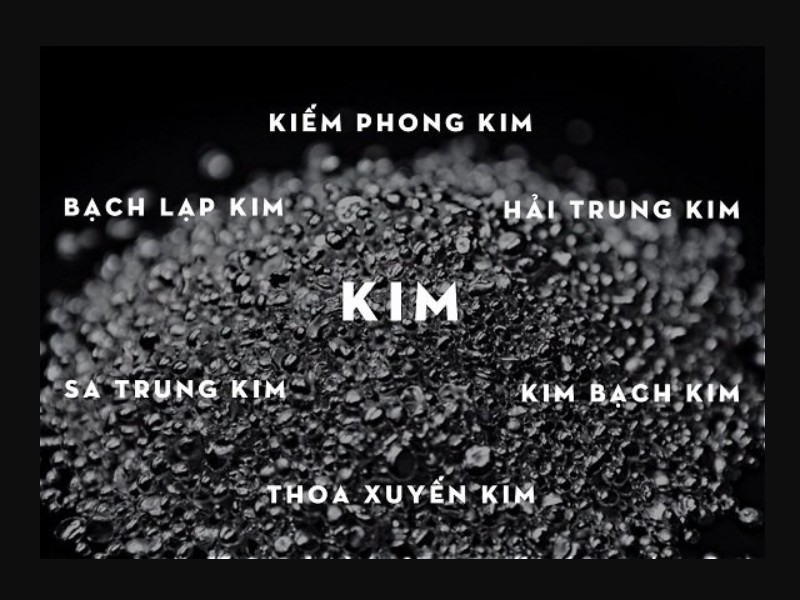 6 nạp âm của mệnh Kim